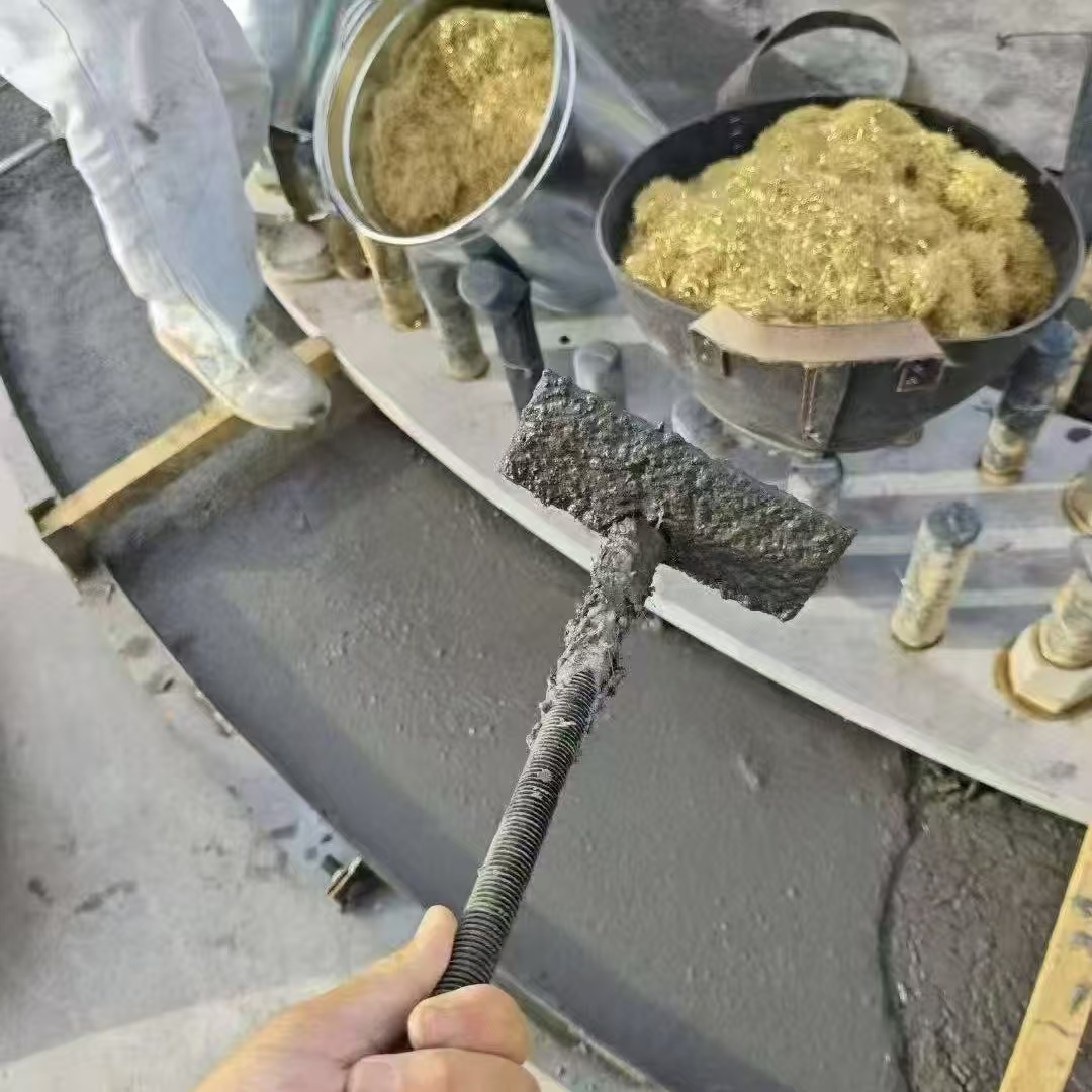 洛南C120钢纤维高强无收灌浆料 轧机压缩机汽轮机发电机锻压设备底座灌浆材料